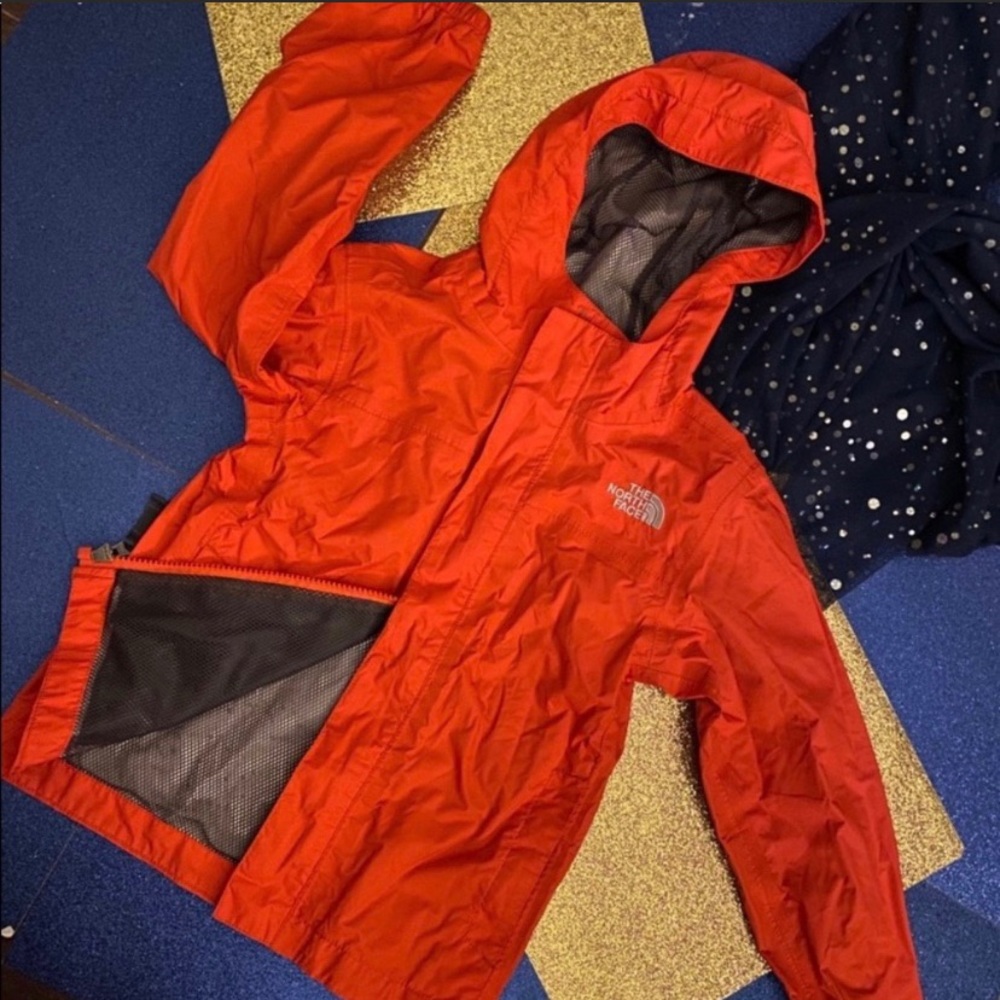 THE NORTH FACE ORANGE RAIN-WINBREAKER Jacket LUX